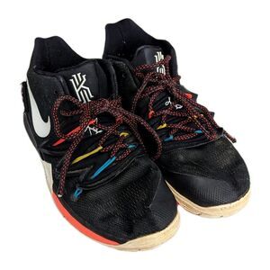 Nike Kyrie 5 Boys Youth Friends Black White Color Basketball Shoes AQ2456-006 7Y
